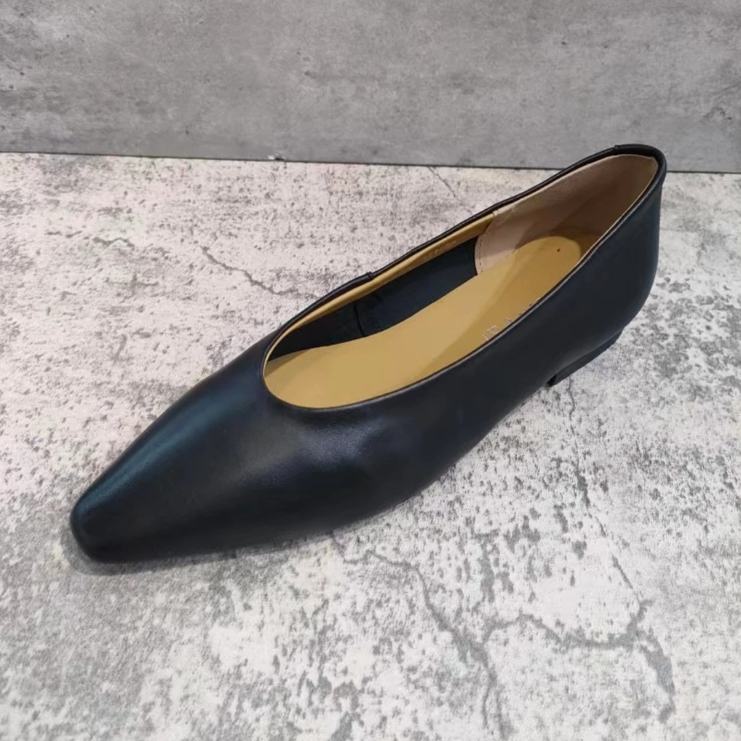 100% Lamb leather Women Boat Flat Shoes after party ladies mocassin walking shopping loafers customize logo plus size factory