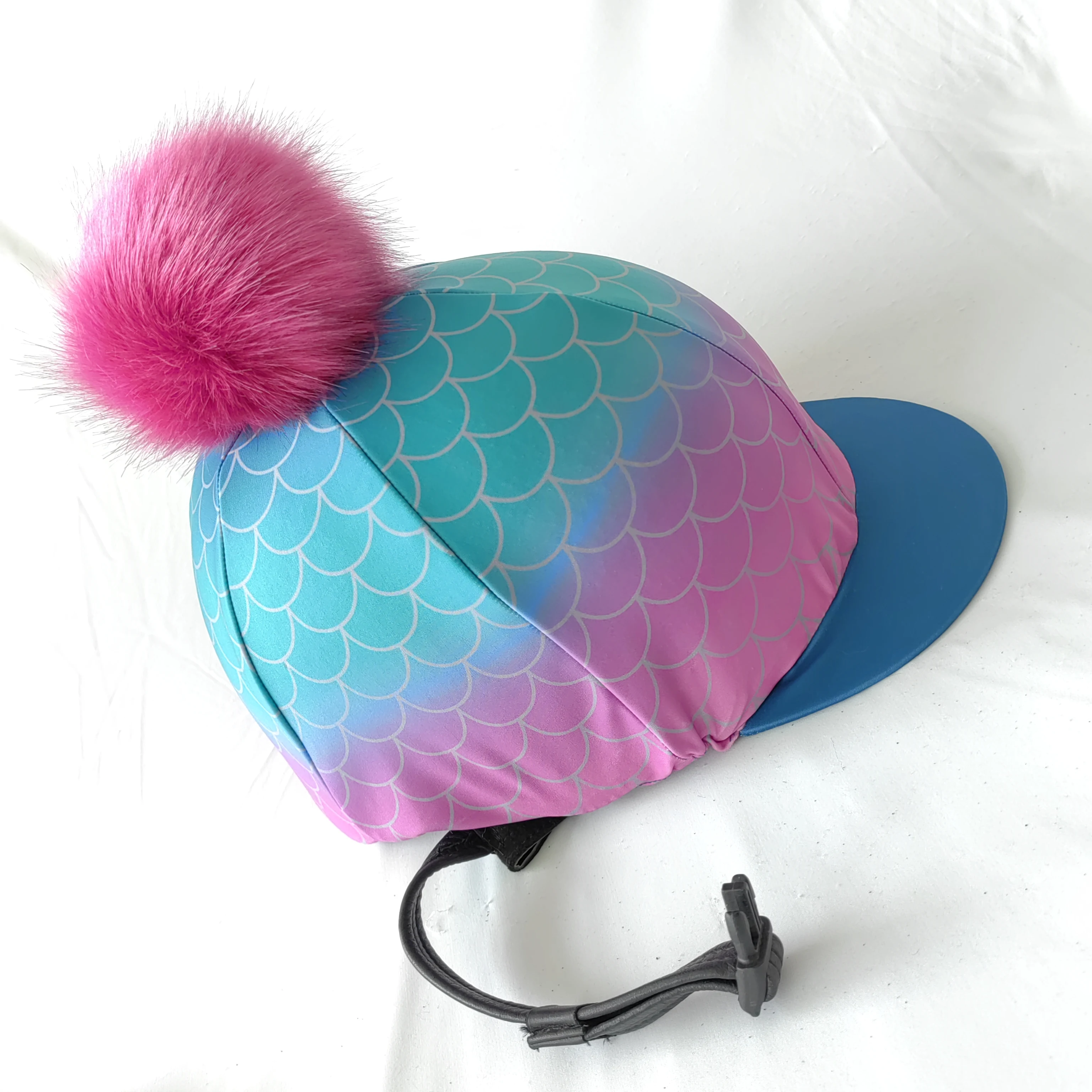 Wholesale custom riding hat printing riding hat with pompom made in china