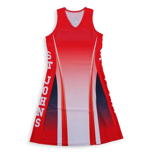 China Professional Factory Wholesale Slim Fit Sublimation Printing Netball Uniforms Design Your Own Logo Netball Uniforms Dress