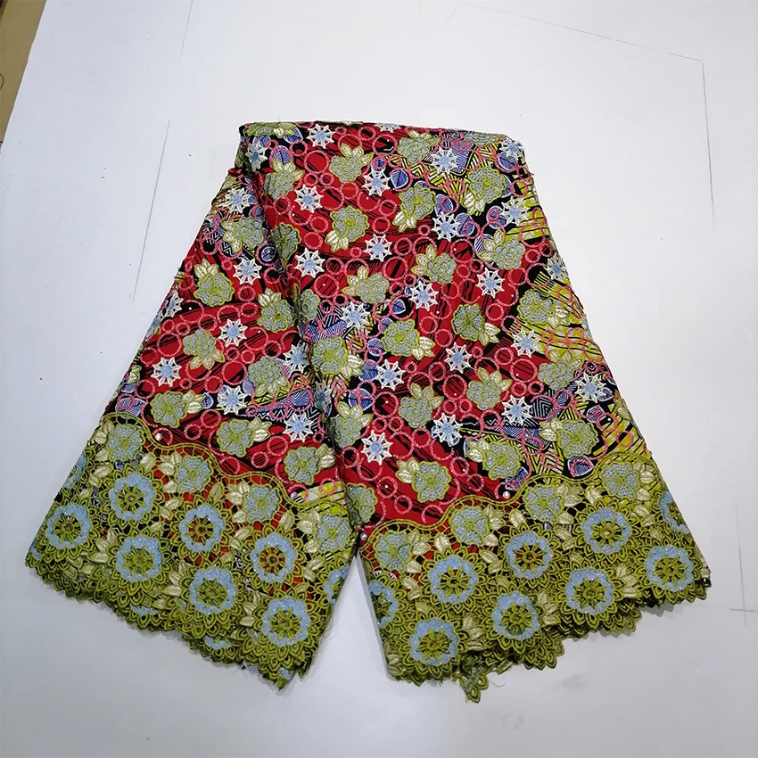 African Wax Lace Fabric 2024 High Quality Nigerian Mesh Lace Fabrics Embroidery French Mesh Net For Wedding Party