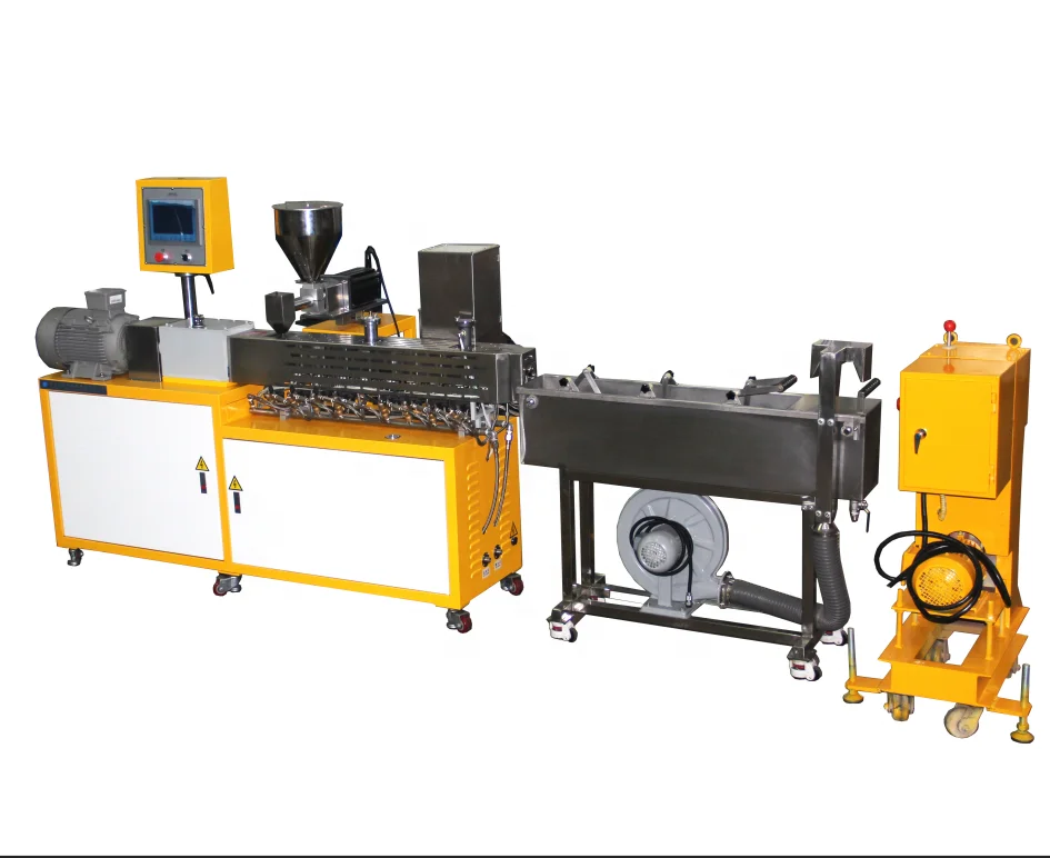 Lab Small Twin Screw Granulating Machine Twin Screw Extruder