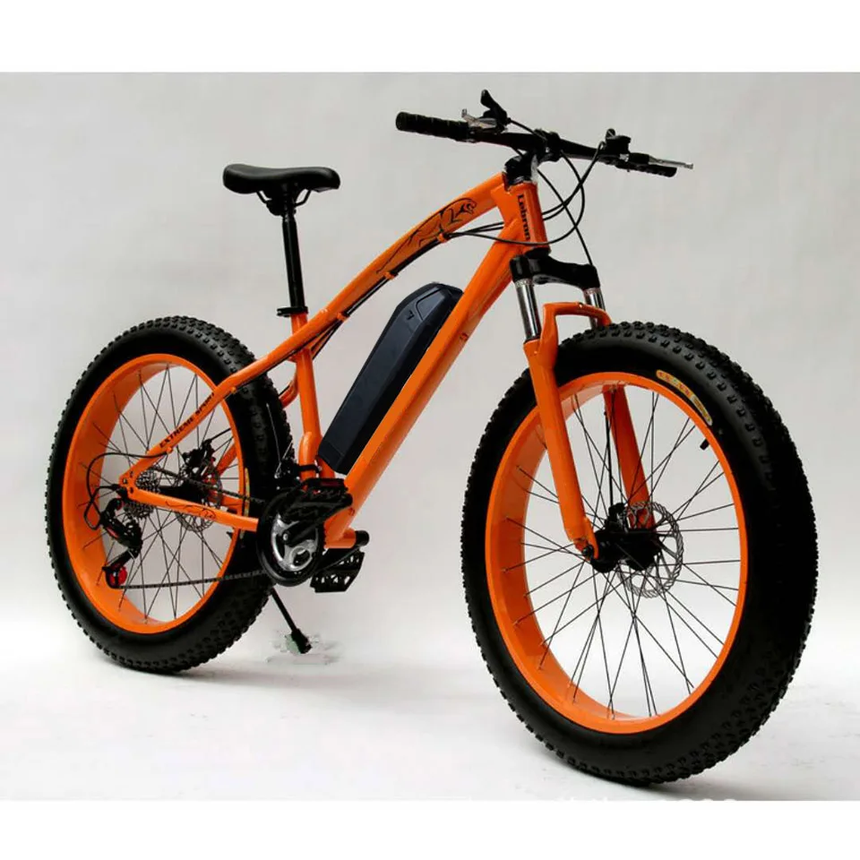  26-дюймовые толстые шины теперь велосипед 7 скоростной горный EBike дорожный Электрический 36В 10.4AH 26*4 0 полных шин