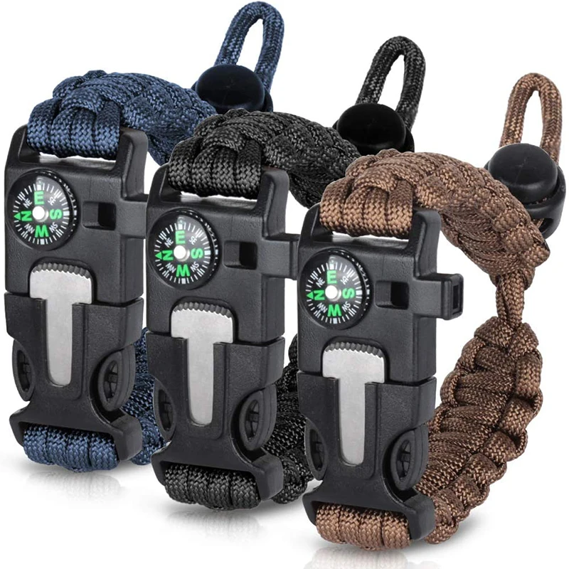 Adjustable Outdoor Camping Hiking survival bracelet
