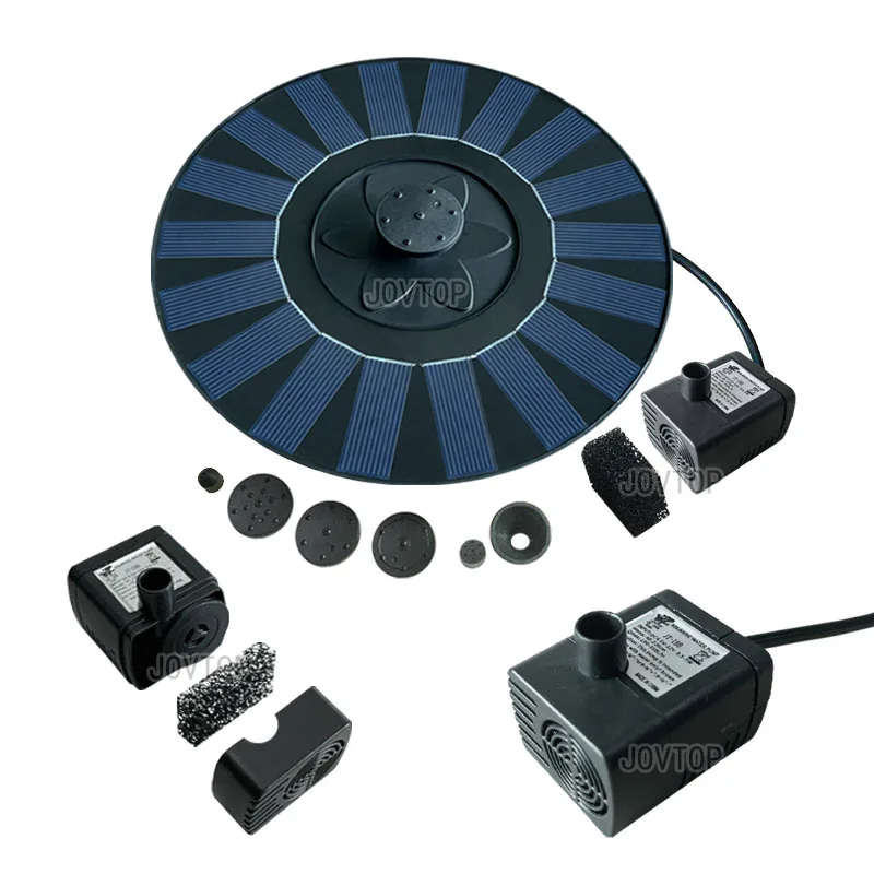 2W Solar Floating Fountain Solar Micro Pump Water Supply Fountain Outdoor Bird Bath Fountain