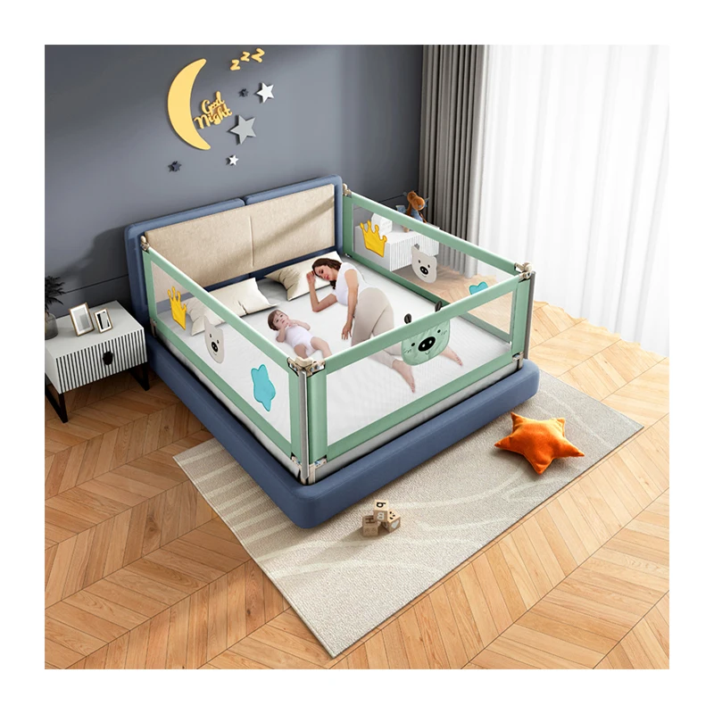 China Foldable Extra Long Adjustable Home Baby Bed Railing Bumper Manufacturer Bumper Protection Guard Safety Baby Bed Rail