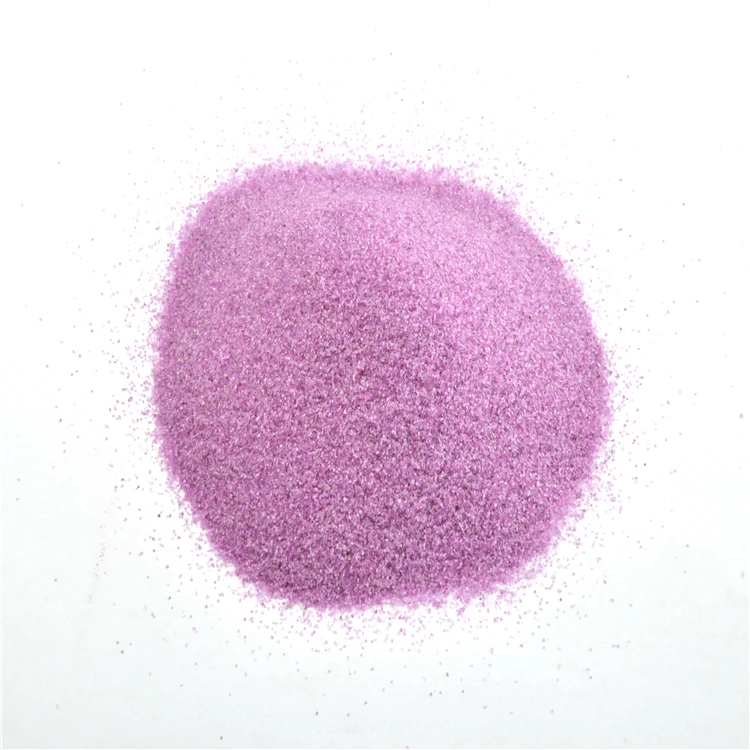 Sandblasting Abrasive High AL2O3 Pink Corundum Oxide Efficient And Reusable Aluminum