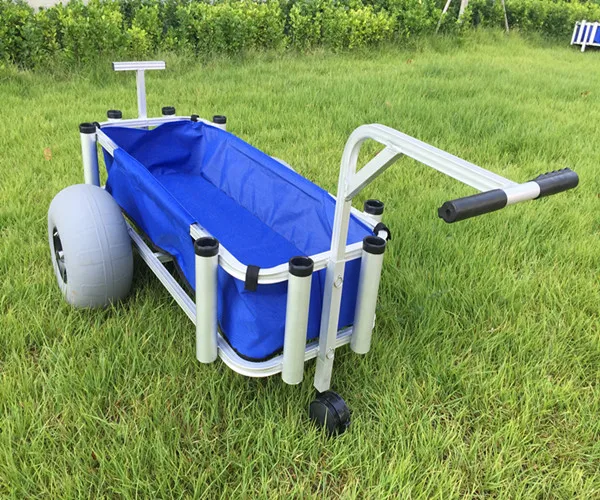 Beach Runner Deluxe Fishing Cart with Pneumatic Wheels folding beach wagon