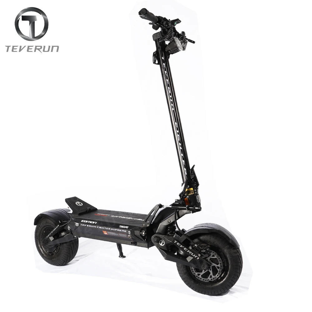 Оригинальный истребитель Teverun Supre me 7260R 72V 60Ah 2*5000W двойной двигатель максимальной скорости 120 км/ч TFT дисплей официальный