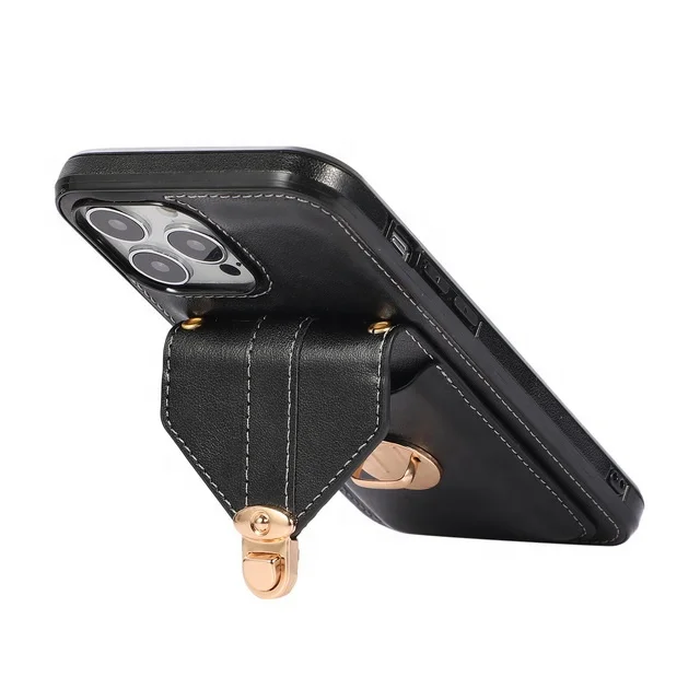 Fashion real leather accessories phone case crossbody women phone wallet case for iphone 13 series