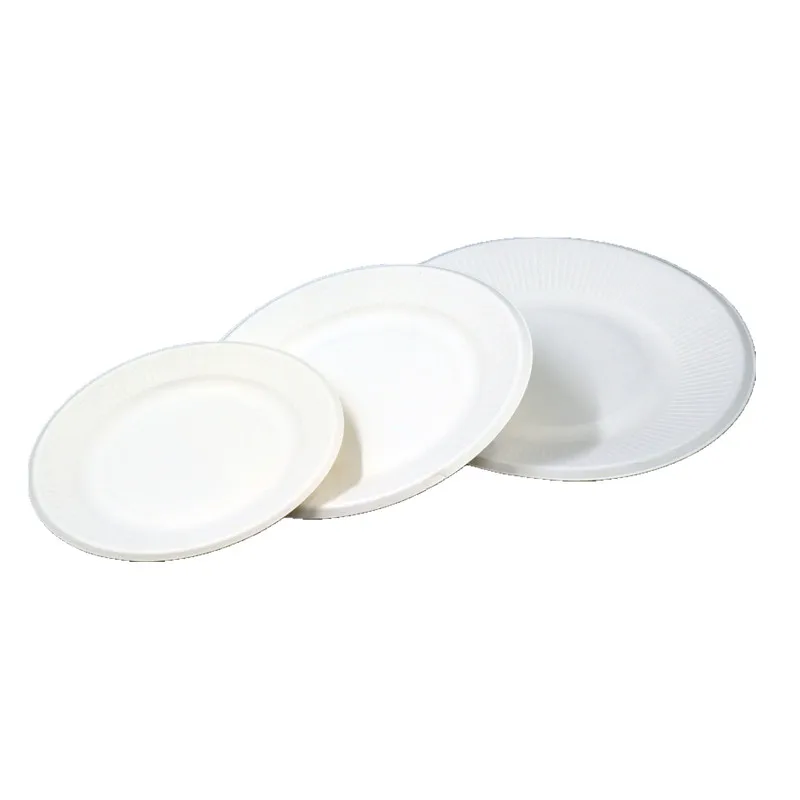 Sugar cane bagasse environmental virgin pulp environment Wholesale fast takeaway plate