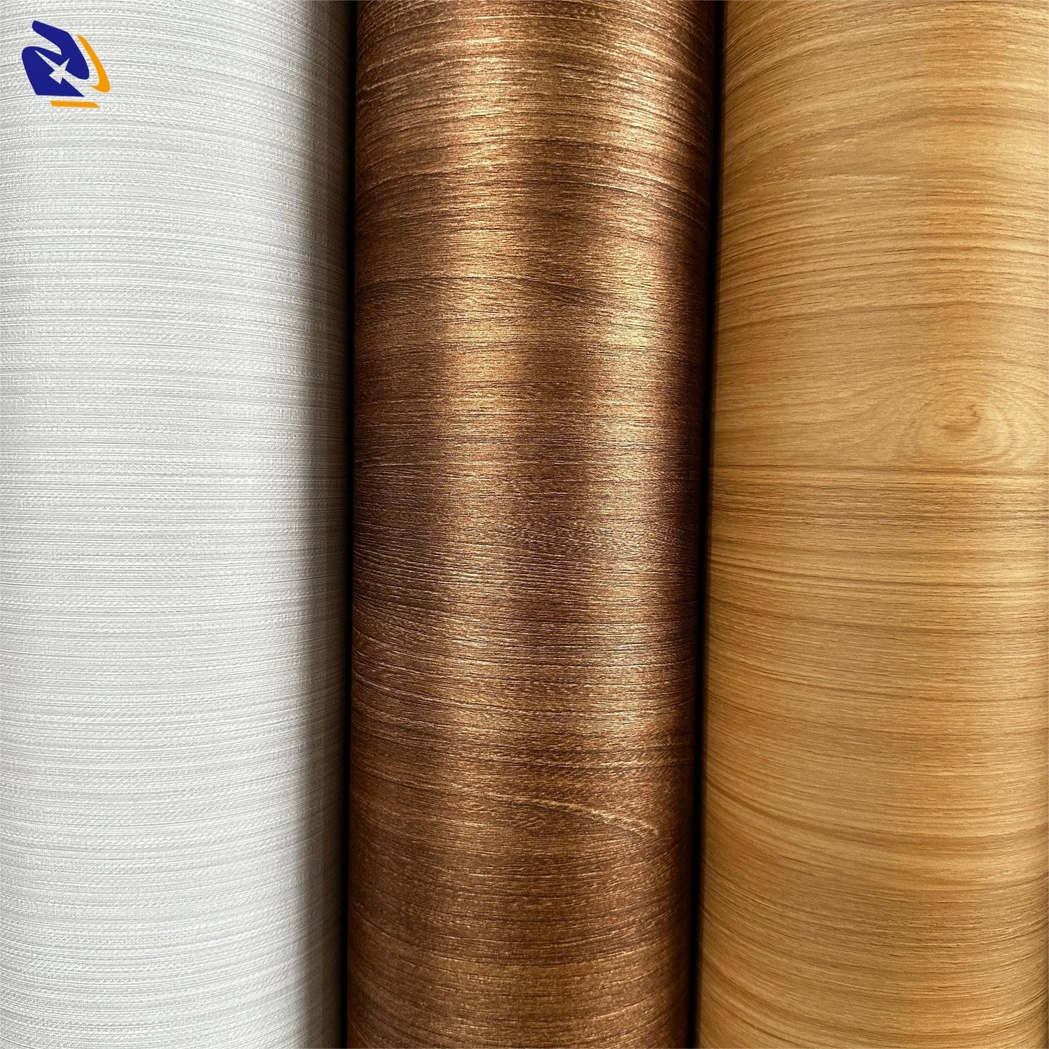 Unique Golden Walnut Texture Wall Panel New Color Embossed PVC Foil Roll Decorative Wood PVC Film for Door Furniture Films