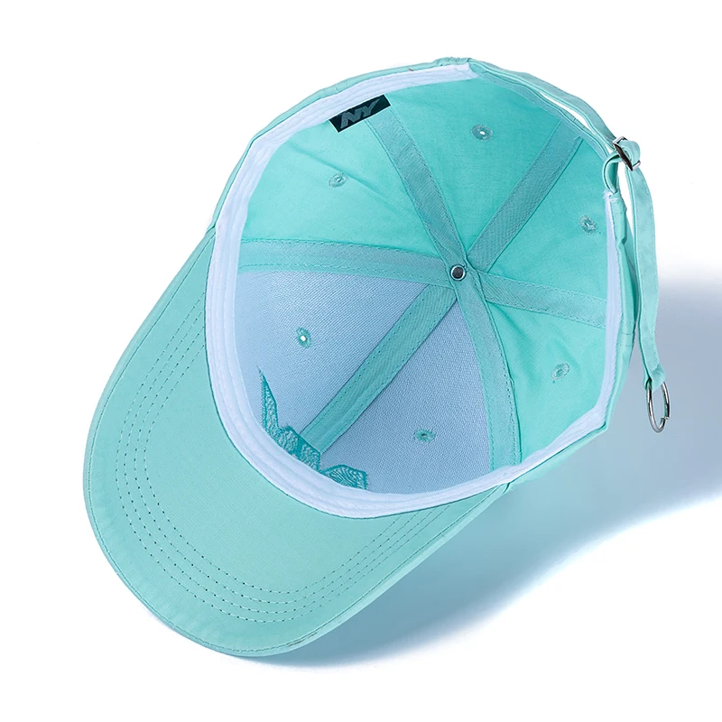 New Women Men Cotton Kpop Cap Fashion NY Embroidered Hard Top Baseball Cap Casual Adjustable Outdoor Couple Streetwear Hat