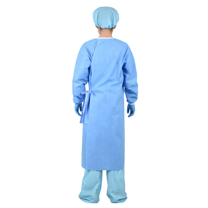Disposable AAMI Level3 SMS Surgical Gown Medical Disposable Protective Surgical Isolation Gowns