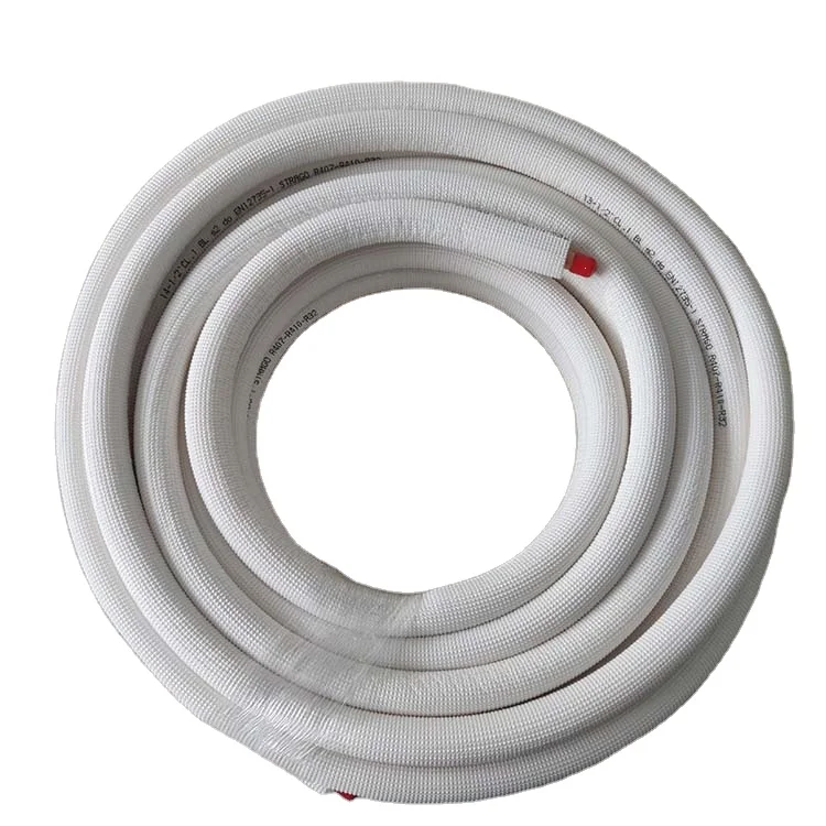 Refrigeration Parts Copper Pipe for Air Conditioner Insulated Copper Pair Coil Line Set