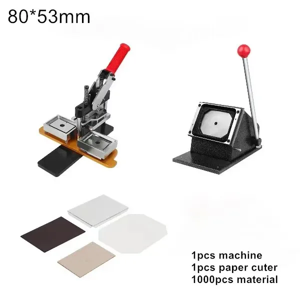 Rectangle Shape Fridge Magnet Button Badge Making Machine 54*78mm Size DIY Button Maker