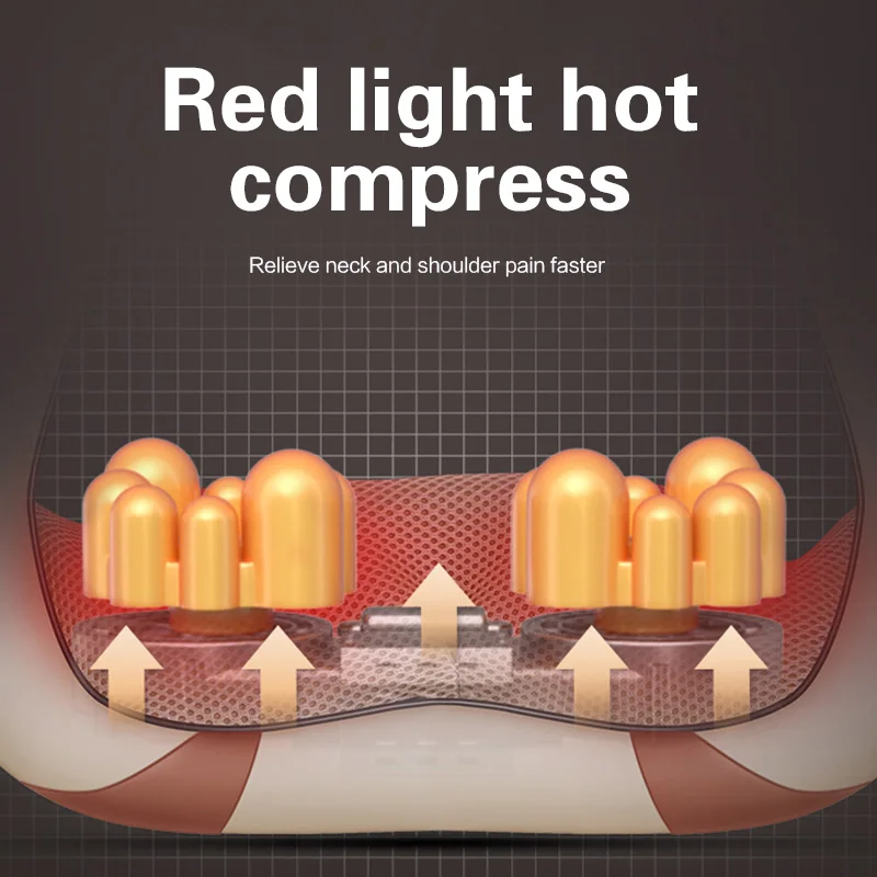 2023 wholesale Best kneading shiatsu manual u shaped 3d mini lidl electric pulse neck shoulder massager with heat