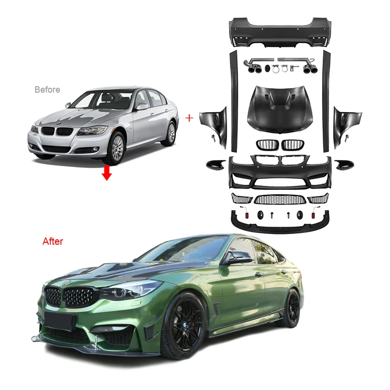 Тюнинг стиль E90 Боди Комплект переднего бампера для Bmw E90 Bodykit до M3 M4 MT