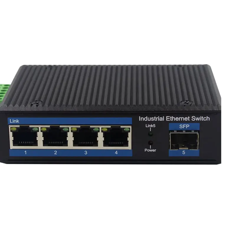 LINBLE LBTD14G 4 port industrial ethernet switch sfp Full Gigabit POE Network Switch 24v/48v