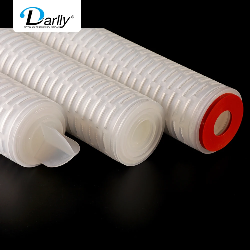 Good feedback Pre filtration of industrial process water pp shell Glass fiber membrane filter cartridge