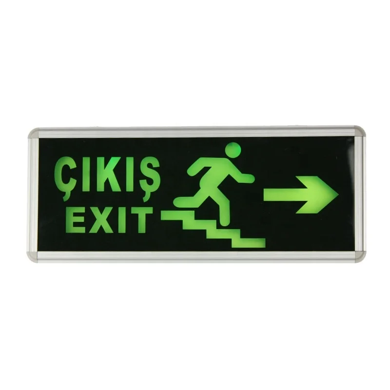 AC110V 220V Professional Rechargeable Led Warning Safety EXIT Sign Light Emergency EXIT Lights