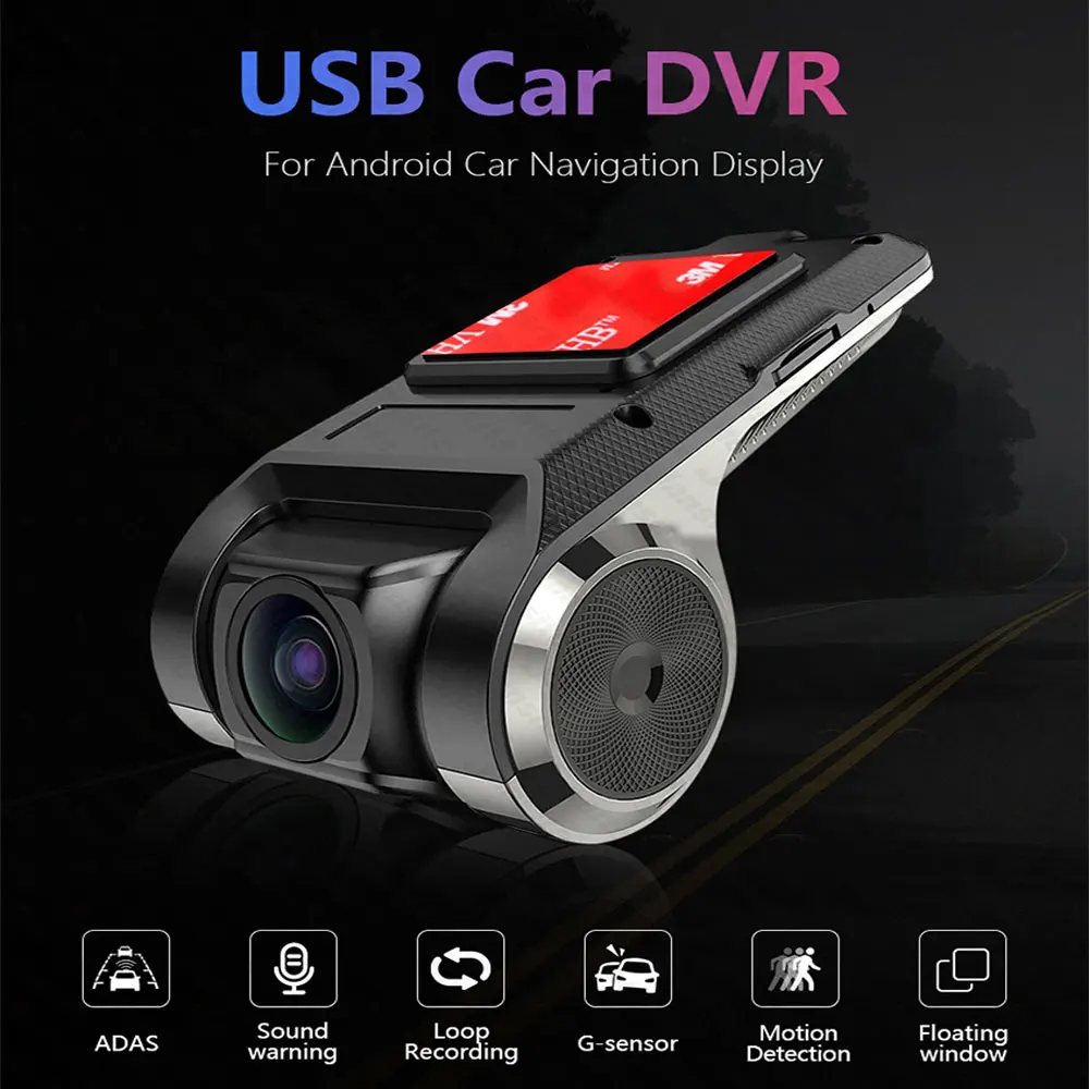 Dash Cam ADAS Car DVR ADAS Dashcam DVRs Video HD 720P USB TF Card  Auto Recorder for Android Multimedia Player DVD Camera
