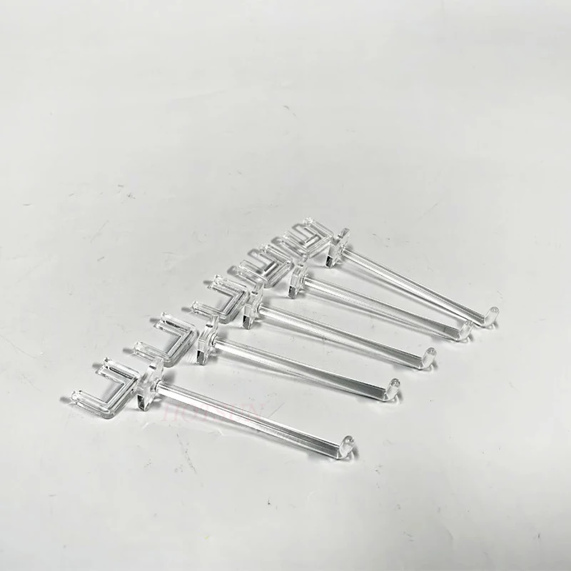 Clear plastic hooks for 3C Phone Accessory Hang Transparent Acrylic Peg for Jewelry Products