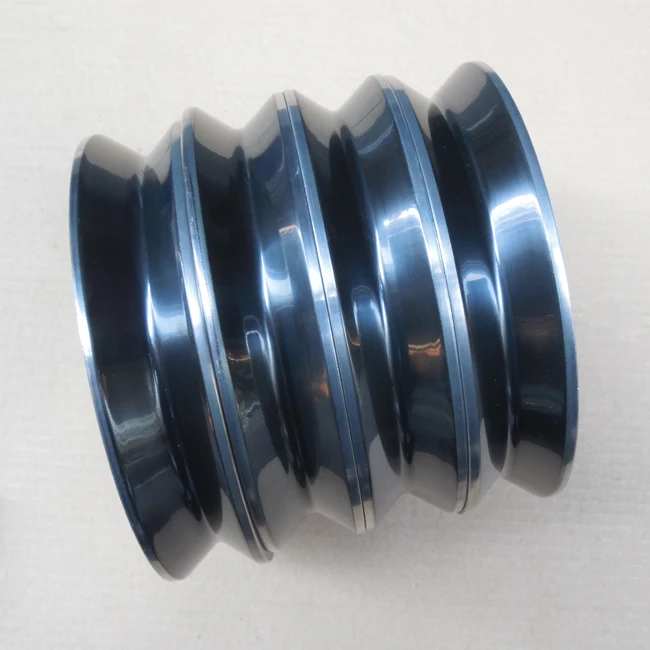 45*12 V-groove Ceramic lagging Drive Pulley With 608 Bearing