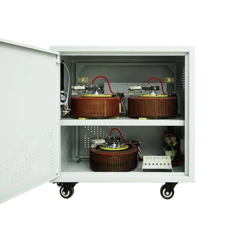 SJW3-15KVA 3 phase automatic voltage regulator/stabilizer avr servo motor for Home and office 15000w