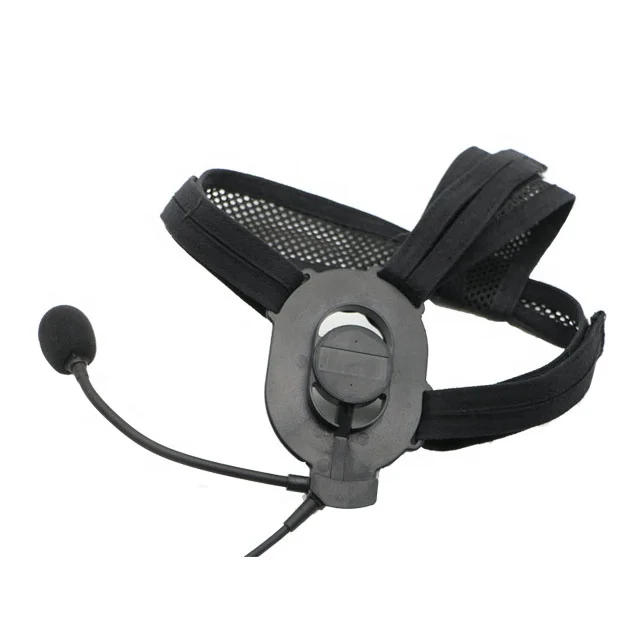 IP67 waterproof single sided PC headset for field  radio with Three adjustable suspension straps