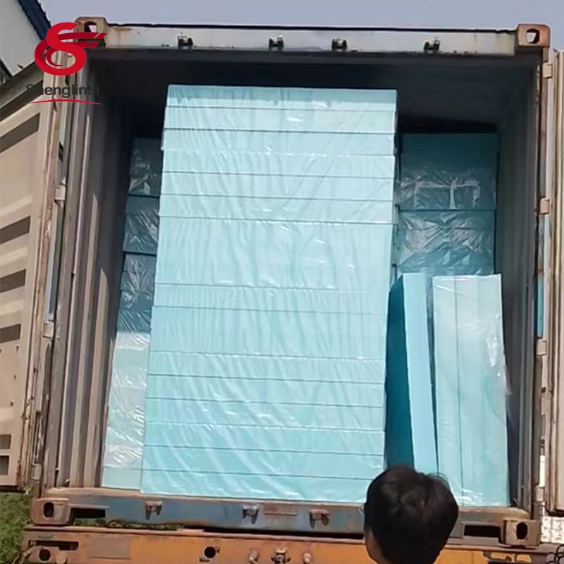 Fire Retardent Polystyrene Styrofoam XPS Waterproof Sound Insulation Foam Board With Blue Color