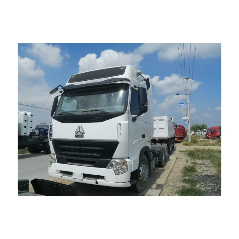 USED HOWO TRACTOR TRUCK 6X4 WITH 374.65KW/H BATTERY AND 110KM/H SPEED
