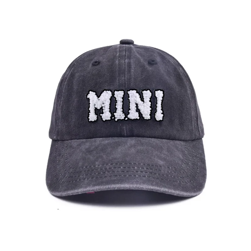 Hot Selling Children 3D MINI embroidery hat adjustable baseball cap kids sun visor outdoor curved classic sports hat