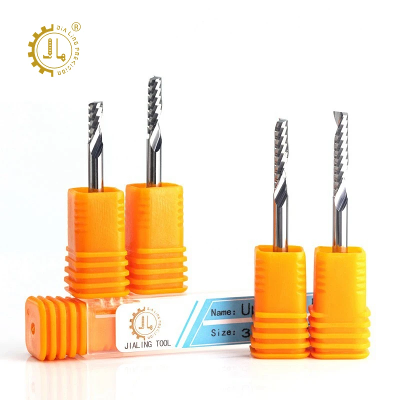 Spiral Upcut Router Bit Endmill One Flute 3 mm Up Cut Carbide End Mill Manufacturer Single Flute O Flute End Mill