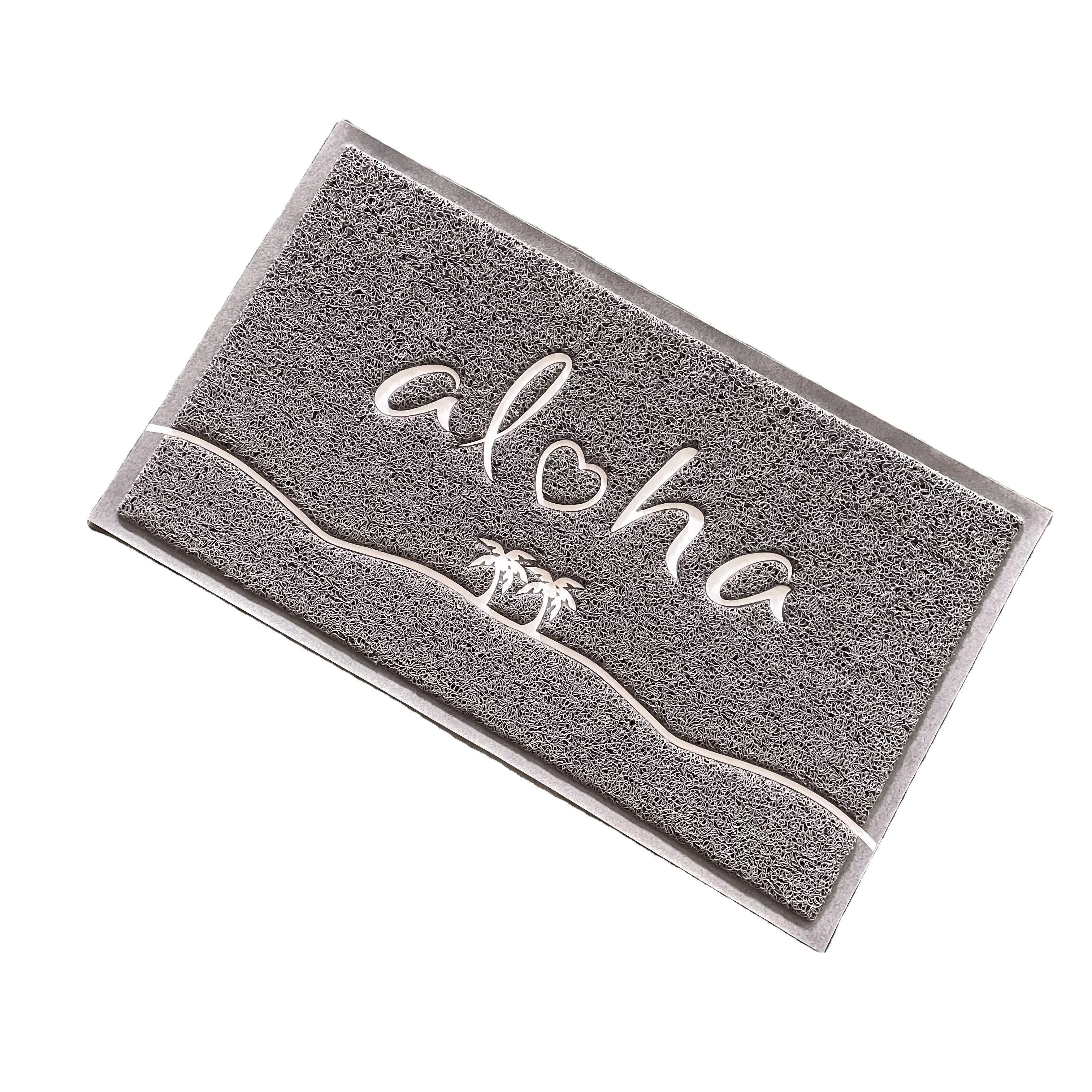 Противоутомительный ПВХ мягкий Пользовательский логотип приветственная дверь коврик напольная катушка прочный внутренний коврик