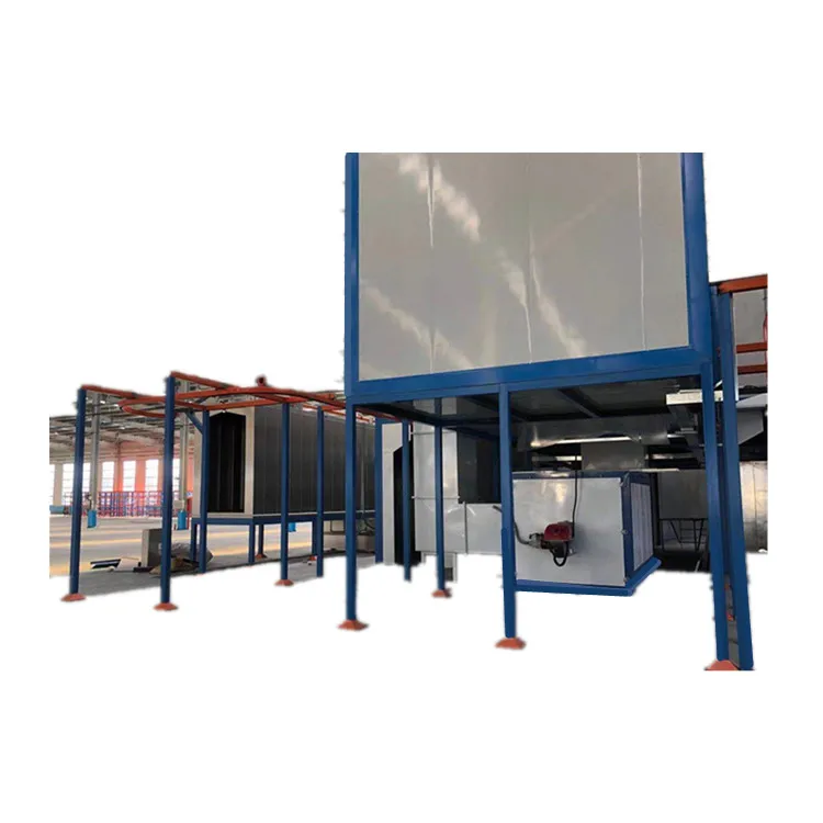 Automatic powder coating line with spray washing stage (1600182083481)