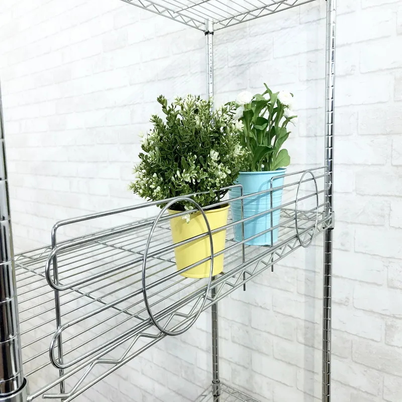Chrome 35CM Stopper For Shelf For  Height Adjustable Rack Shelf 7 Tier