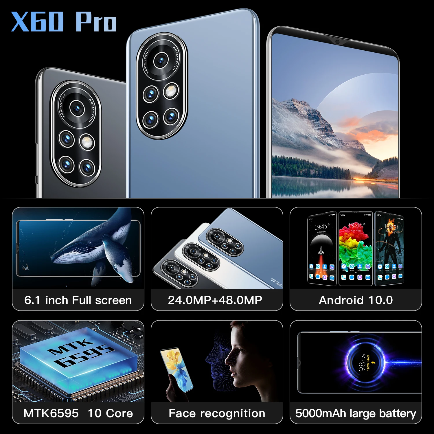 12 + 512 ГБ мобильные телефоны Nova8 Pro Android две SIM-карты десятиядерные смартфоны 5000 мАч большая батарея 6 1 дюймовый полный