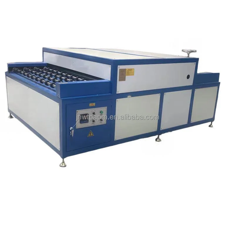 Glass processing hot double glazing glass pressing rolling machine heating and roller pressing machine