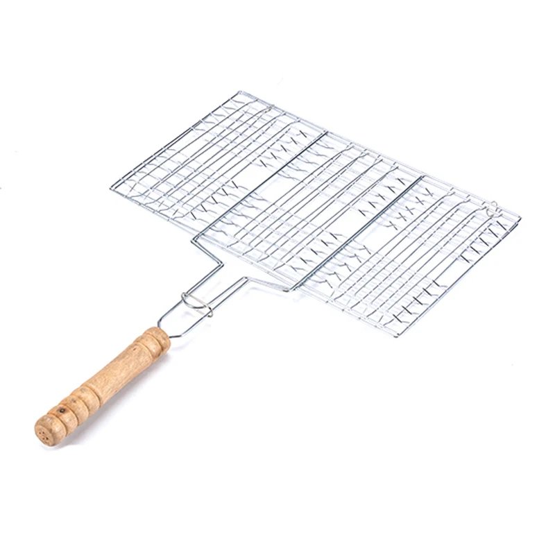 Manufacturer direct sale backyard party portable net cloth barbecue fish clip