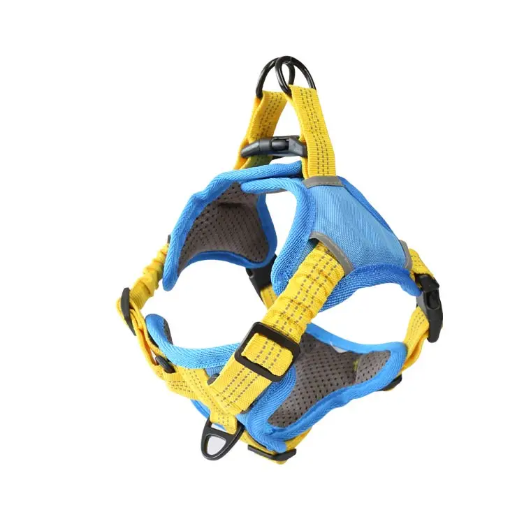 Maychan Soft Reflective No Pull Dog Harness, Oxford Adjustable Dog Harness with Shock Absorption Strap