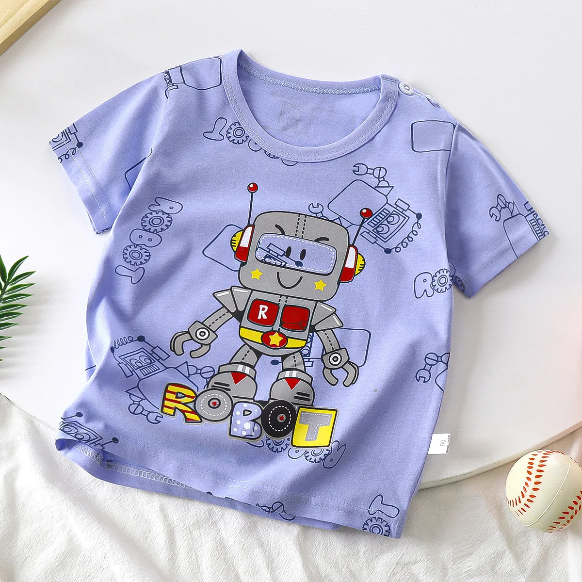 Toddler Baby Cotton Basic Layering T Shirt for Kids Shorts Sleeve Baby Skirt Top Design Summer T Shirt for Girls Boys Kids