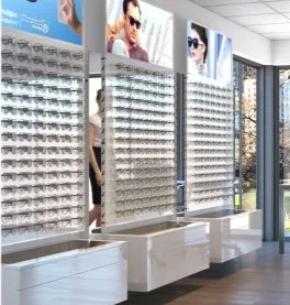 Wholesales Retail Eyewear Wall Mounted Sunglasses Optical Shop Glasses Shelf Metal Racks Glasses Display Stand