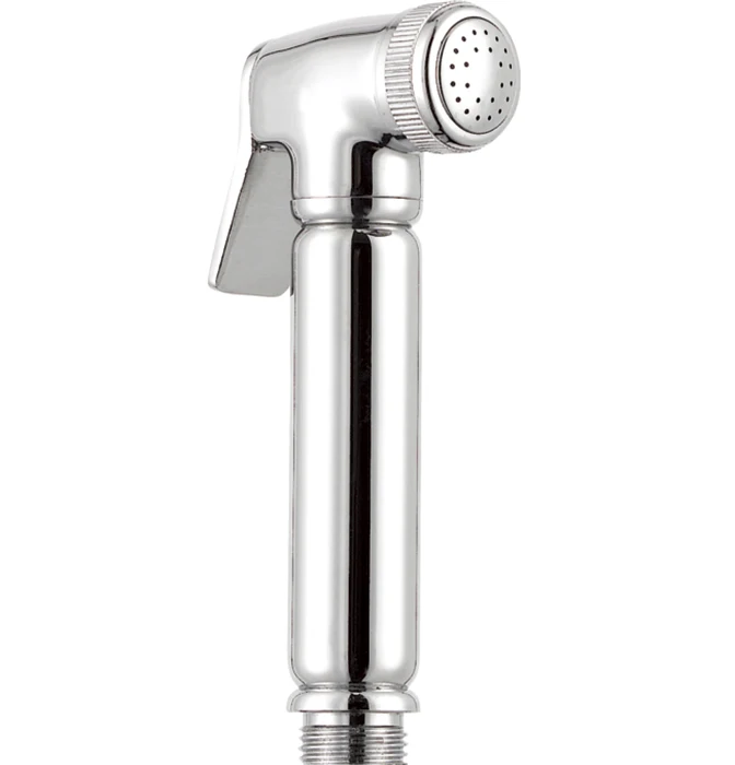 1F0128-JF23 brass portable shattaf set with valve hand spray bidet toilet attachement in bathroom
