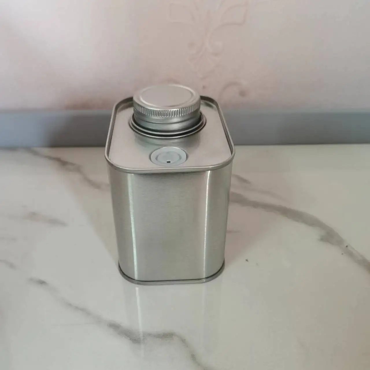 Coffee Bean Powder Tin Can Packaging Wholesale 150g Square Tinplate Metal Air Valve Sealed Can