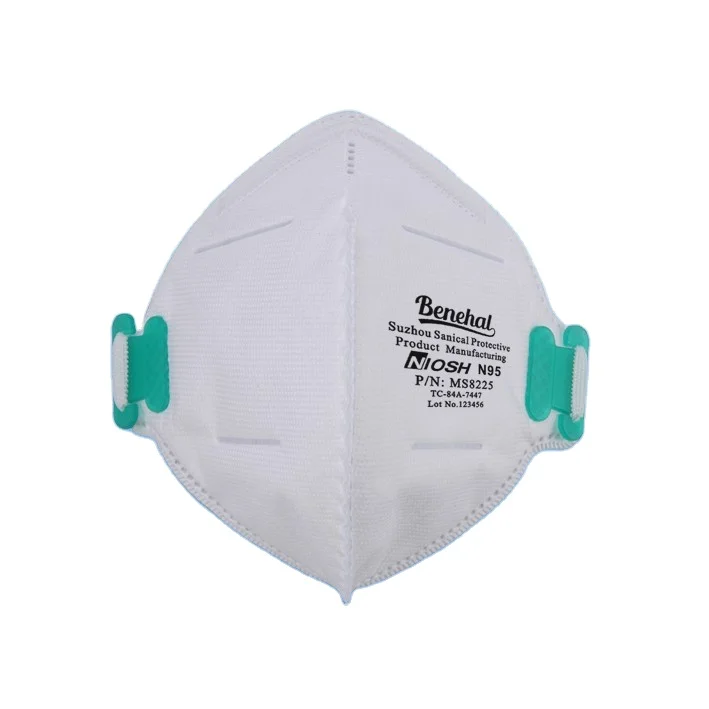 N95mask NIOSH approved headwear N95 fold able mask dust mask 9m2.5 Particulate filter N95 filter Benehal 8225 head wearing N95