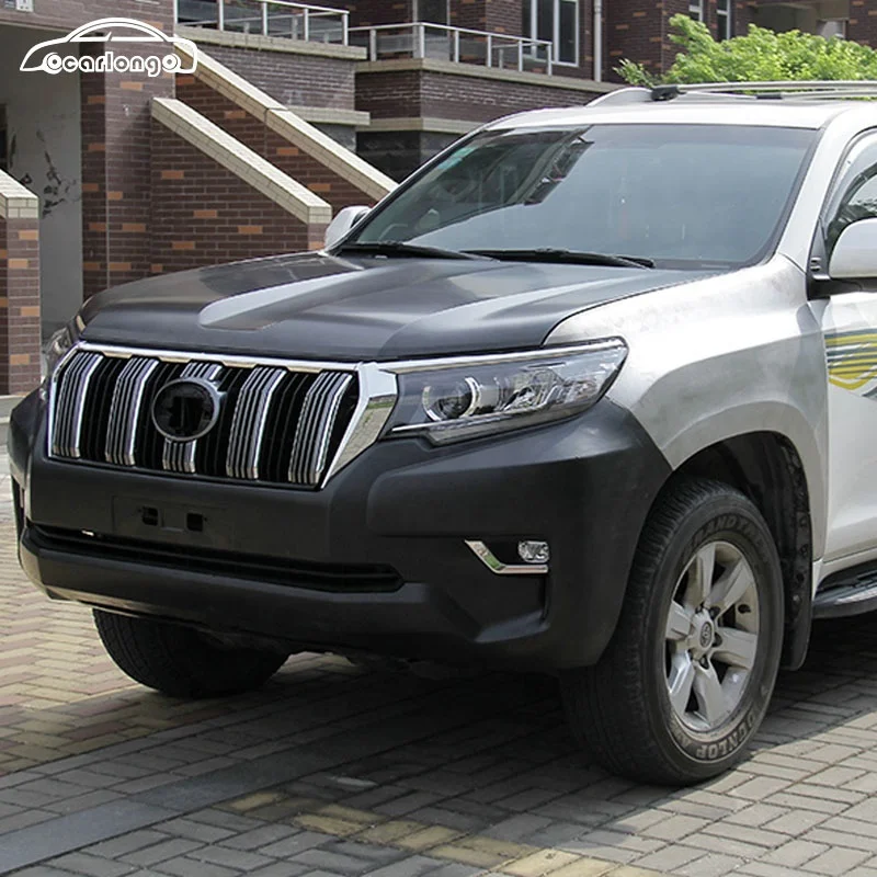 Old To New Car Bumper For Toyota Prado 2010-2017 Upgrade 2018-2020 Style Front bumper Rear bumper Hood Fender Headlights