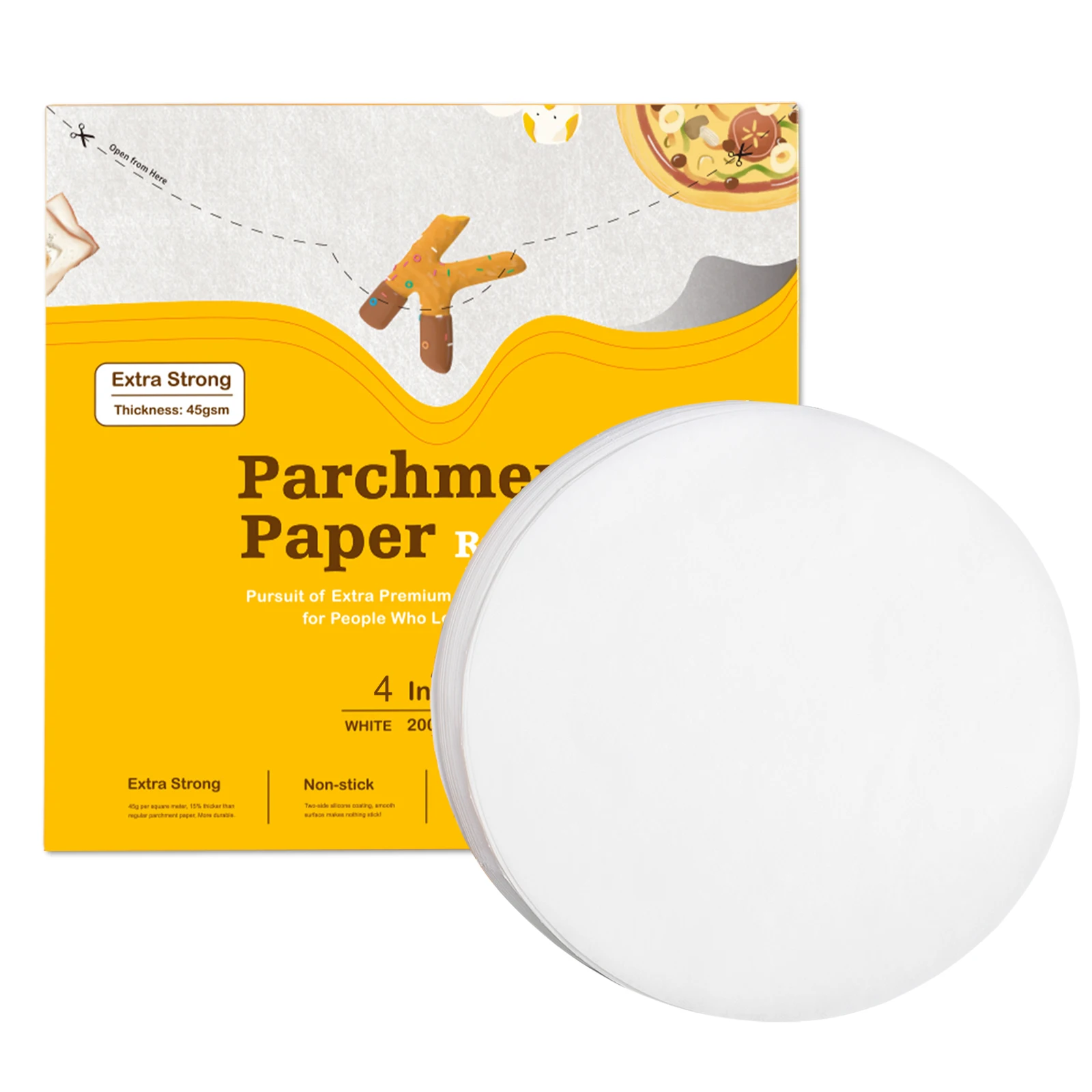 
Baking Parchment Paper rolls and Greaseproof Non Stick Food Wrapping 