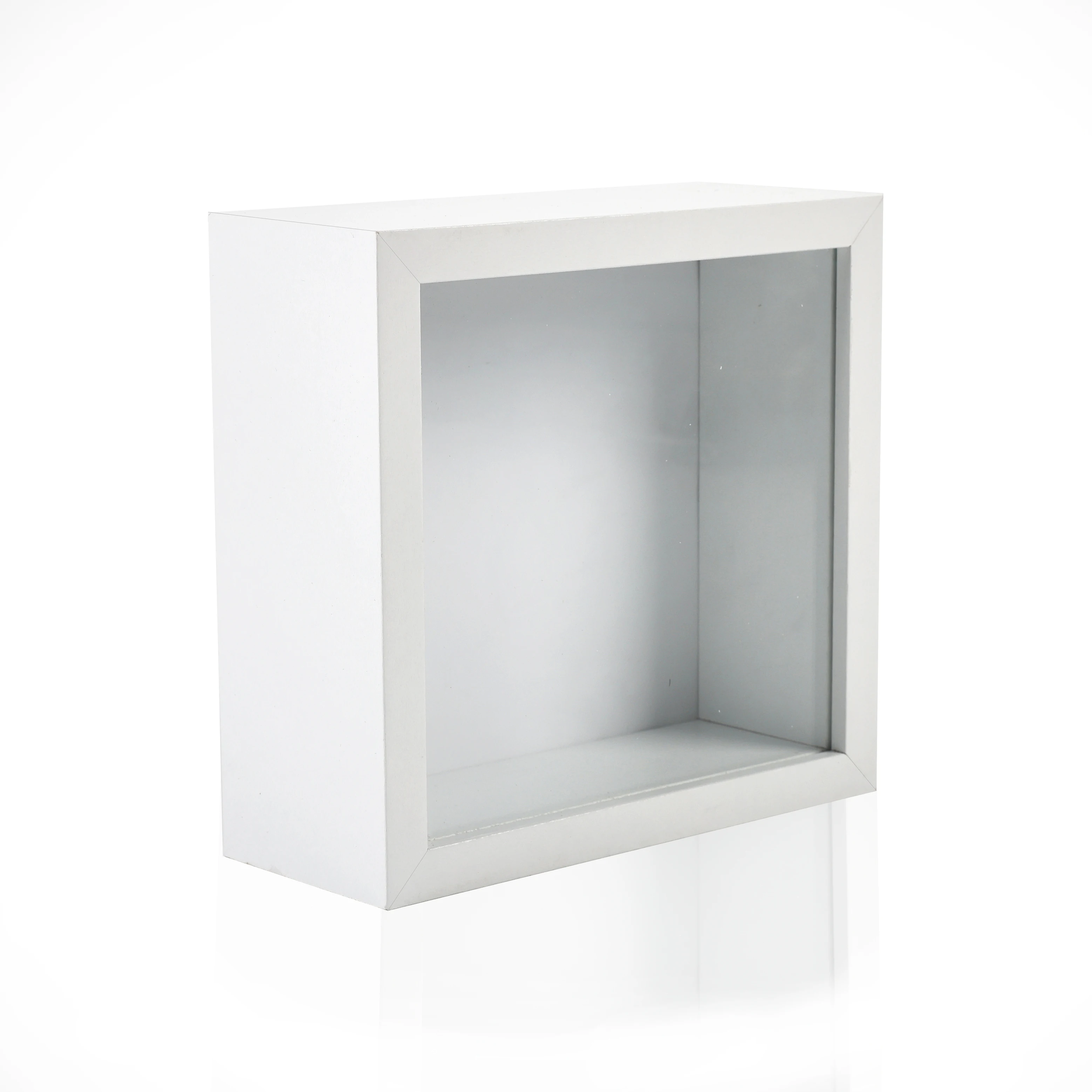 SOFINE Home Decor Dry Flower 3D Deep Wood Shadow Box Picture Frame with Real Glass