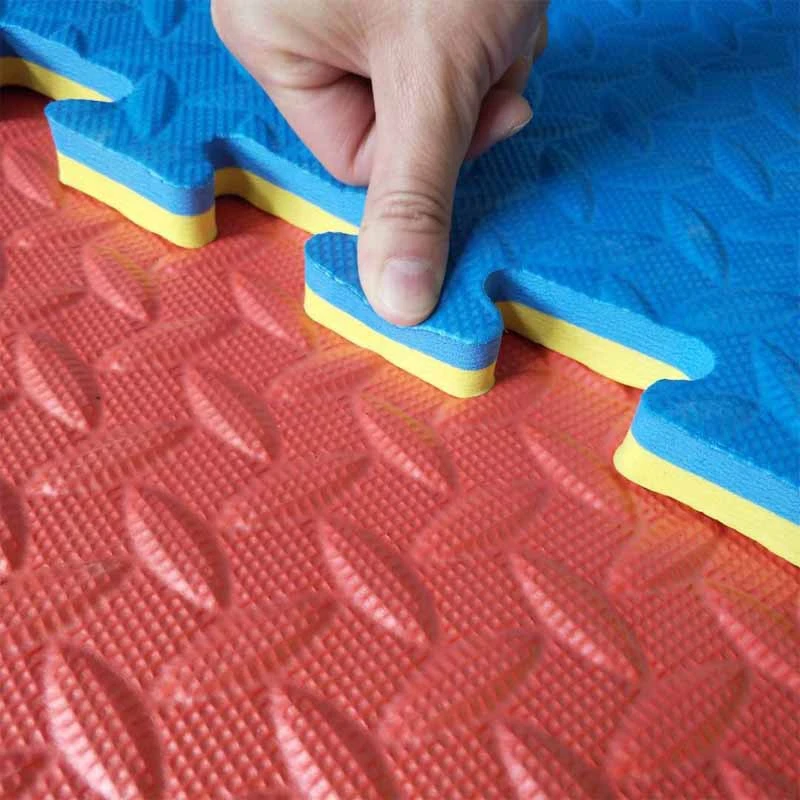 Large Thickened Colorful Puzzle Tatami  EVA Foam Play Mat For School Gym Taekwondo  100 x 100 CM
