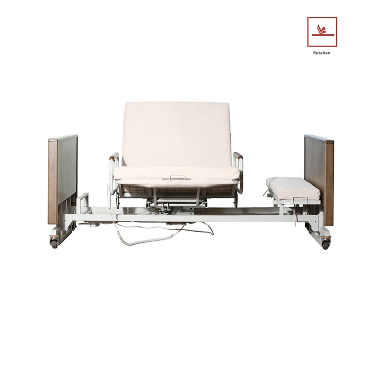 Лидер продаж, деревянная вращающаяся кровать для ухода за домом, электрическая регулируемая, семь функций